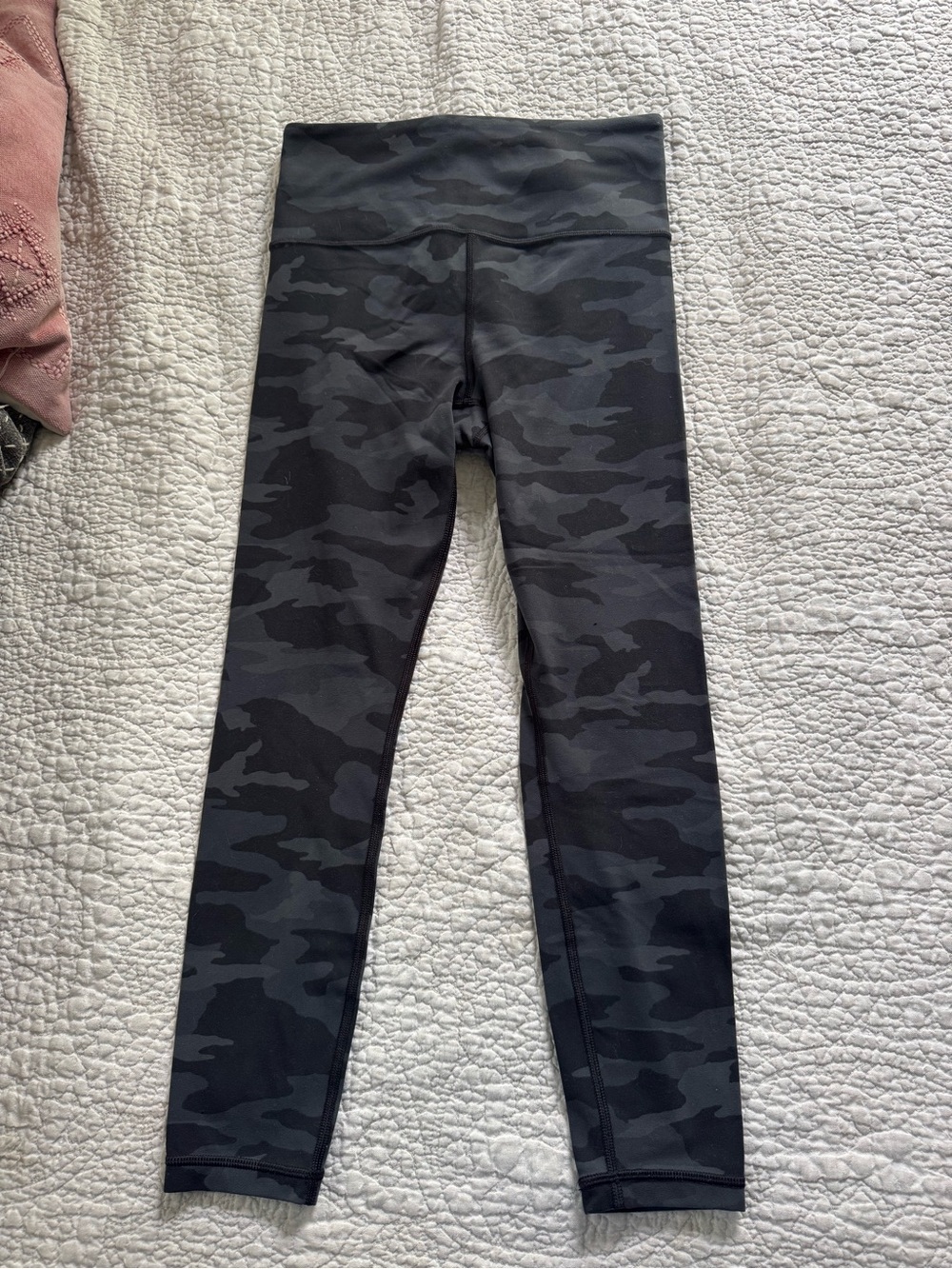 Athleta Women's High-Rise Camo Leggings - Black/Grey
